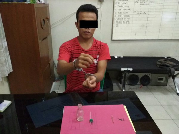 Pelaku Narkoba Ini Diciduk Polres Kampar